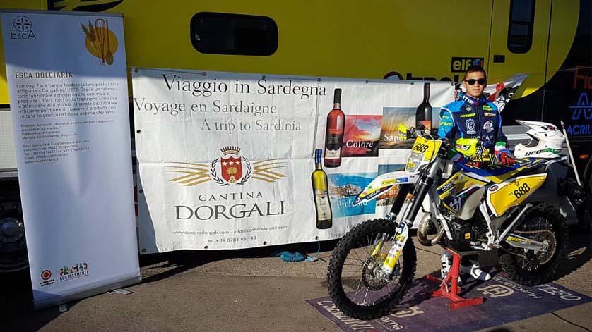 Claudio Spanu in parco chiuso alla Six Days Spagna 2016