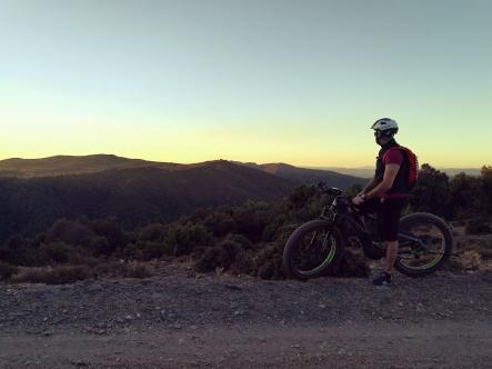 Tramonto sul territorio di Orgosolo, centro Sardegna